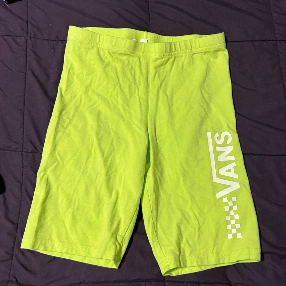Vans neon green bike shorts
